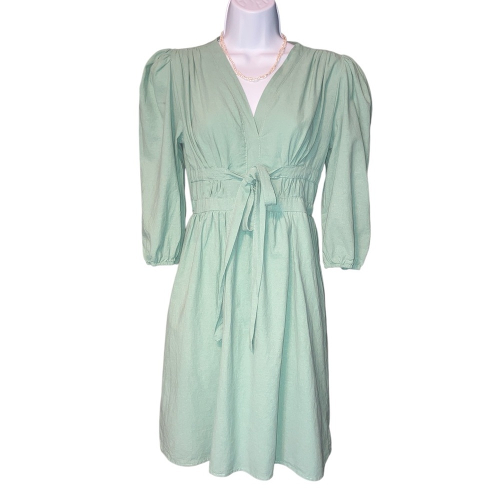 Eunice Green Women's Balloon Sleeve Dirndl Dress S